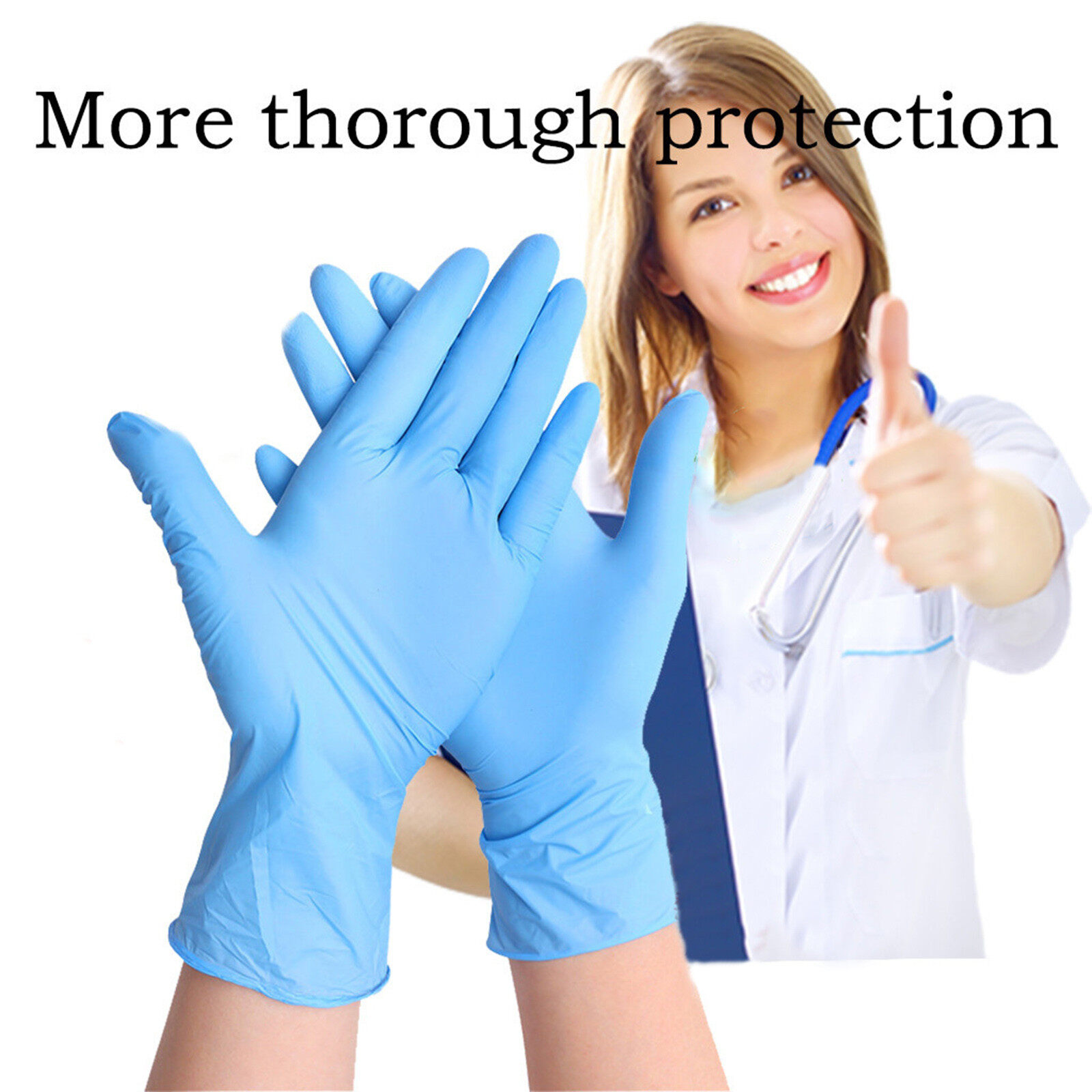 Medium Kitchen Gloves Rubber Nitrile Comfortable Gloves Mechanic Exam Gloves 1pcs Disposable Cleaning Supplies